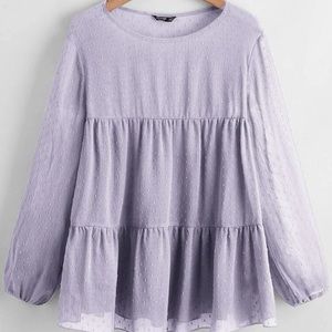 Lavender flow top